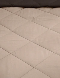 Relaxfeel 250 GSM Premium Luxury 5 Star Microfibre Reversible Soft Plain Quilted 90x100 Inch Double Bed Comforter / Quilt / Duvet / Razai / Rajai ( Brown & Beige ) - Free Size, Brown/ Beign, Microfiber, Rajai, Pack of1